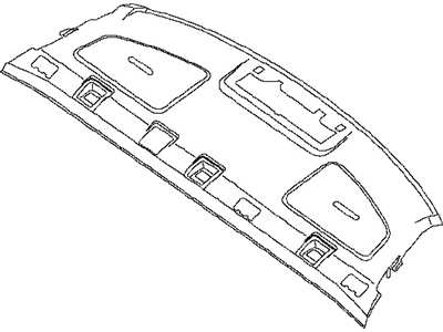 Nissan 79910-ZK31C Finisher-Rear Parcel Shelf
