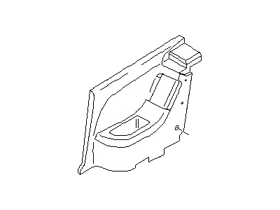 Nissan 76900-64Y24 Finisher-Rear Side,RH