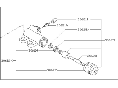 Nissan Stanza Clutch Slave Cylinder - 30620-56E21