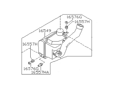 Nissan 16554-2W100 Duct Assembly-Air