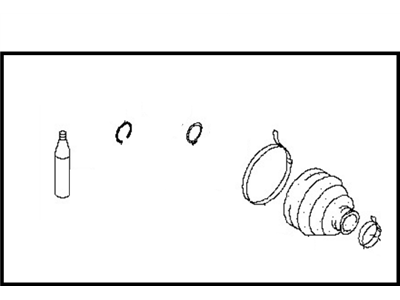 Nissan 39741-EN025 Repair Kit - Dust Boot, Inner