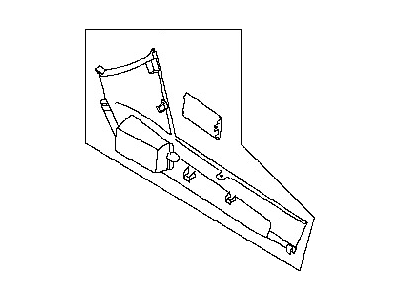 Nissan 96912-ZB000 Cover-Console