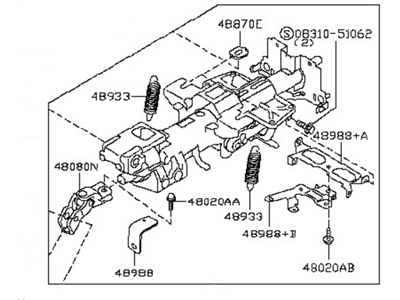 2013 Nissan GT-R Steering Column - 48810-KB61A