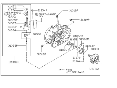 Nissan 31340-21X64 Housing Assembly-Converter,W/OIL Pump