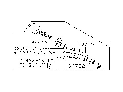 Nissan 39770-16E02 Repair-Kt Joint Inner