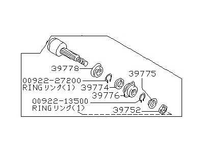 1988 Nissan Stanza CV Joint - 39710-16E02