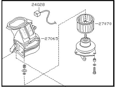 Nissan 27206-14A00 Blower Assembly