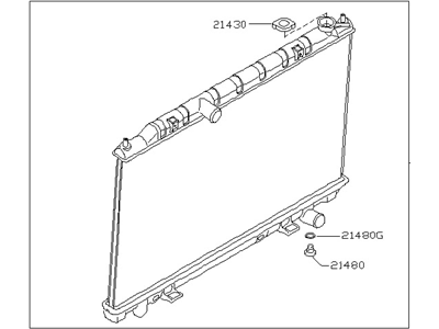 2004 Nissan Quest Radiator - 21460-5Z000