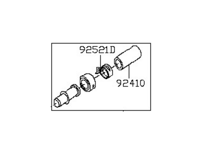 Nissan 92408-EA500 Hose Assembly-Heater