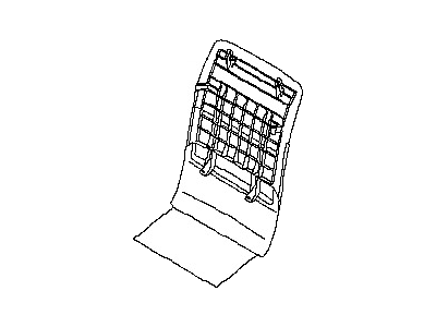 Nissan 87640-1AF1A Board Assy-Front Seat Back