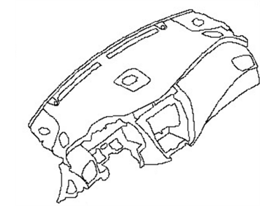 Nissan 68200-9UF1A Panel & Pad Assy-Instrument