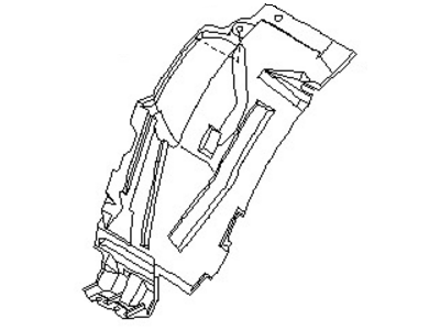 Nissan 63845-EZ40B Protector Front FRENDER, Front LH