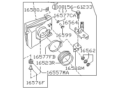 Nissan 16585-31U16