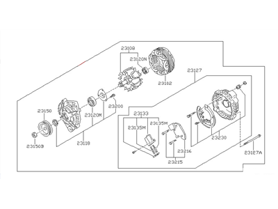 Nissan 240SX Alternator - 23100-30R00