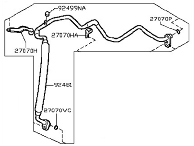 Nissan 92480-3YM0A Hose-Flexible,Low