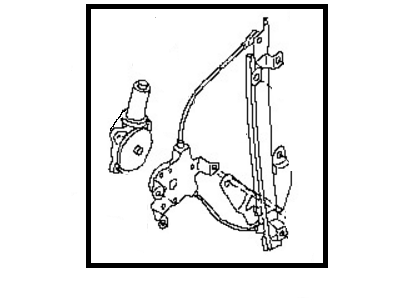 Nissan 82721-7Y000 Regulator Assy-Door Window,LH