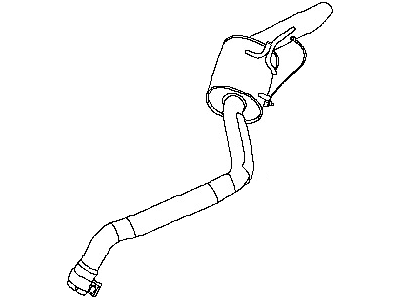 Nissan 20050-ZL10B Exhaust Tube Assembly, Rear