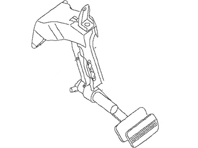 Nissan 46501-ZH30A Pedal Assy-Brake W/Bracket