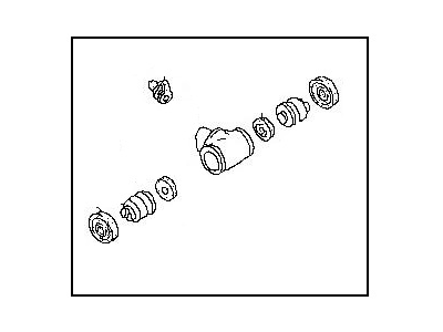 Nissan D4100-CX085 Cup Kit-Brake Wheel Cylinder,Rear