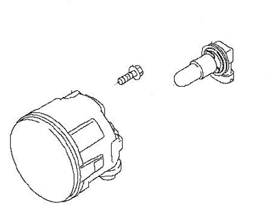 Nissan 26150-8999B Lamp Fog RH