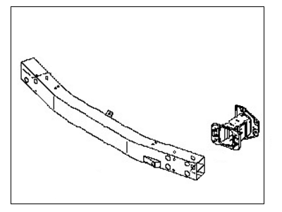 Nissan F2030-EM3MA Reinforce-Front Bumper Center,Inner