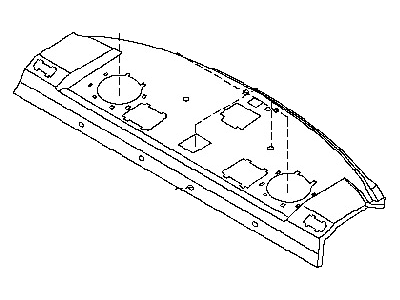 Nissan 79910-3Y002 Finisher-Rear Parcel Shelf