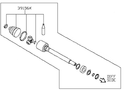 Nissan 39720-ET027 Spider SLID Joint