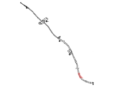 2016 Nissan Titan Parking Brake Cable - 36531-EZ03D