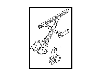 1985 Nissan Maxima Window Regulator - 80720-04E00