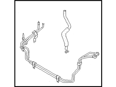 1989 Nissan Hardbody Pickup (D21) Power Steering Hose - 49721-86G01