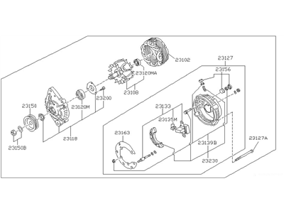 Nissan Axxess Alternator - 23100-30R60