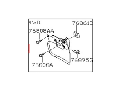 Nissan 93820-6CA0H Mud Guard Right