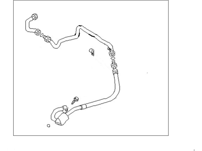 Nissan 92480-70F00 Hose-Flexible, Low