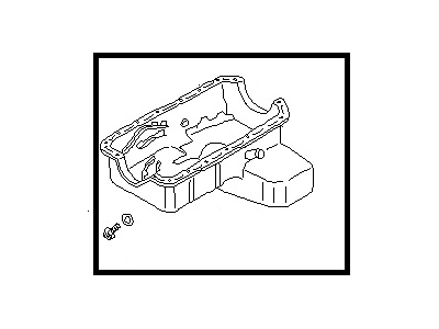 1995 Nissan 300ZX Oil Pan - 11110-40P10