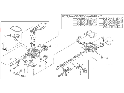 Nissan 16010-12G01 Injection Body