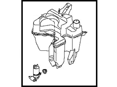 Nissan 28910-1KM0A Tank Assy-Windshield Washer