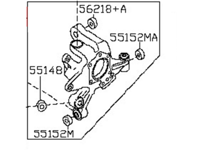 Nissan 43018-7Y00A Housing Assembly Rear Axle, RH