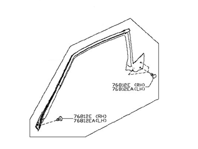 2019 Nissan 370Z Weather Strip - 76861-1ET0A