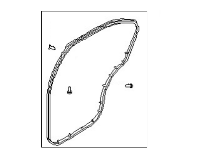 1997 Nissan Maxima Door Seal - 82831-40U00