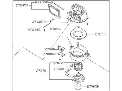 Nissan 27200-40F01 Blower Assy-Front