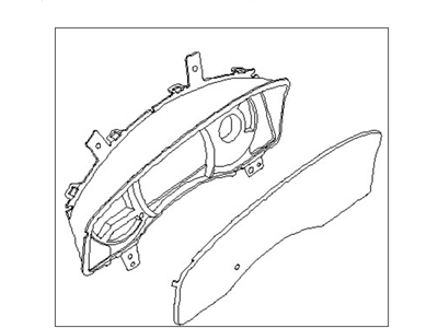 Nissan 24812-7S200 Mask Lens Assembly-Combination Meter