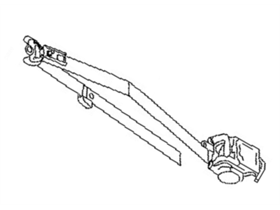 Nissan 86885-3JA8B Pretensioner Front Left Tongue Belt Assembly