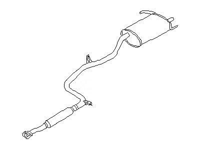 Nissan 20100-6GA0A Exhaust, Main Muffler Assembly