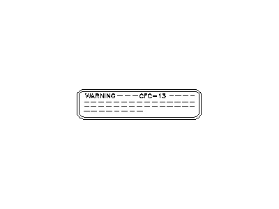 Nissan 990A1-1E400 Label-Ozone Safety