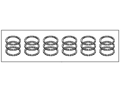 2012 Nissan GT-R Piston Ring Set - 12033-JF00B