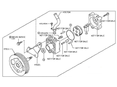 Nissan 49110-1EA0A Pump Assy-Power Steering