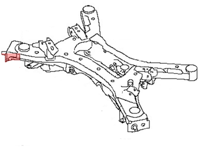 Nissan 55400-3JA0E Member Complete - Rear Suspension