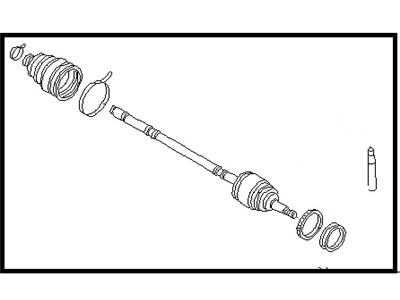 1996 Nissan Quest CV Joint - 39210-7B015