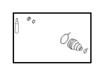 Nissan 39741-0B025 Repair Kit-Dust B00T,Inner