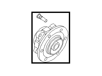 Nissan 43202-7S000 Hub Assy-Rear